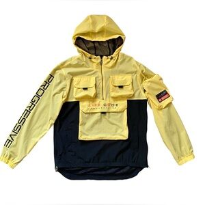Life Code Progressive Yellow/Black Windbreaker Men’s XL Lightweight, Hooded